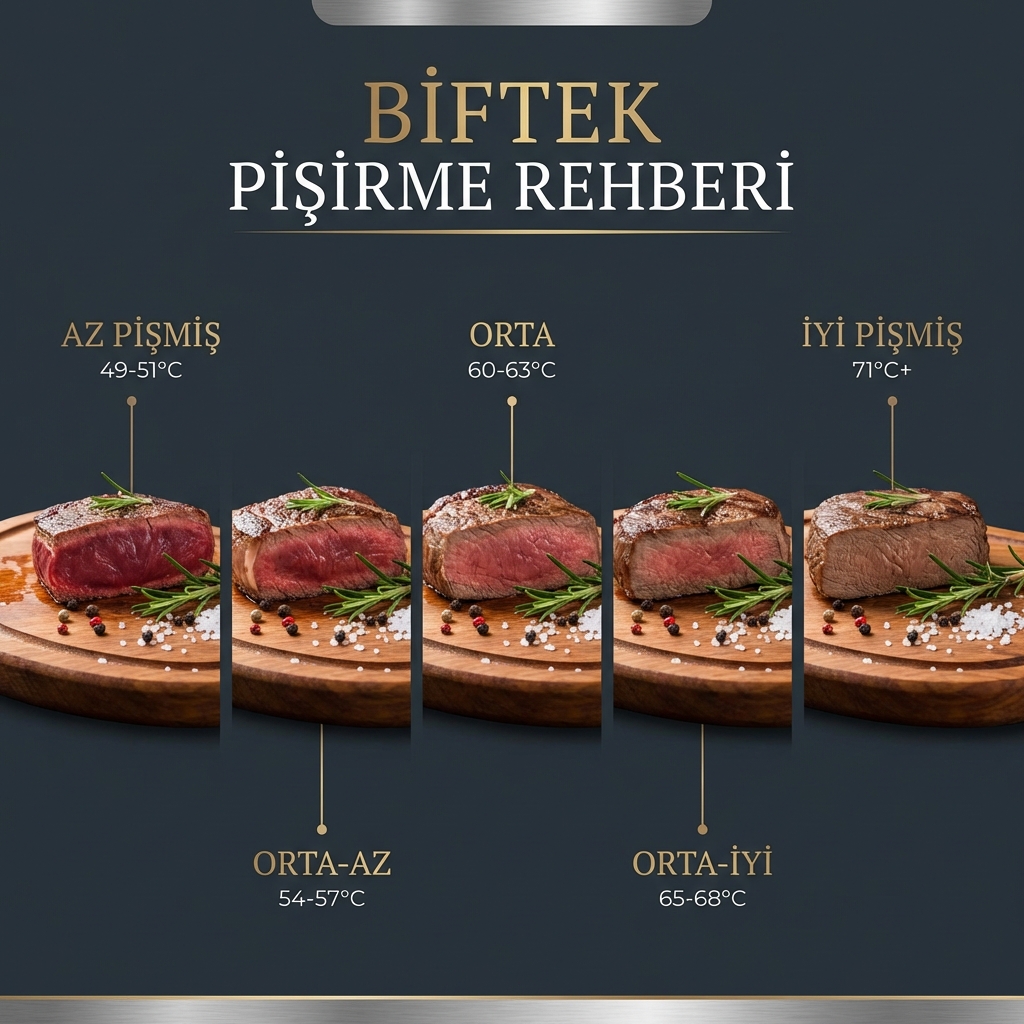 Et Pişme Dereceleri Tablosu ve Sıcaklıkları